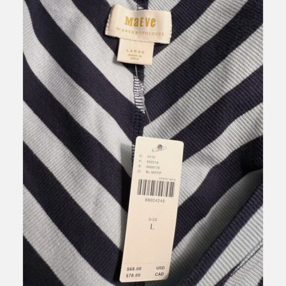 Brand New Anthropologie Maeve Front-Zip Scoop-Neck Blouse Top - Picture 10 of 15